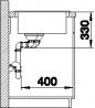BLANCO 519655 Sink Naya 8 S gray rock without eccentric Silgranit sink left