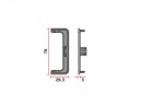 TULIP Gola profile end piece C -open, plastic R+L