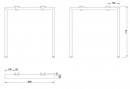 MILADESIGN Desk base Mobi-Q MQ7607 white