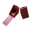 Connecting angle plastic small brown