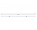 MILADESIGN Table frame profle G5 ST541-166 white