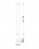 MILADESIGN Table leg G5 ST566 white