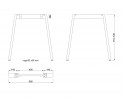 MILADESIGN Desk base Mobilar M6307–S white