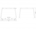 MILADESIGN Desk base Mobilar M6312E–S white