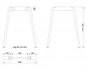 MILADESIGN Desk base Mobilar M6306E–S white