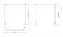 MILADESIGN Desk base G6 ST517/80 white