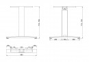 MILADESIGN Desk base central G3 ST226 white
