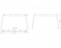 MILADESIGN Desk base Mobilar M6314E–S white