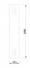 MILADESIGN Panel of the desk base G1 ST321 white