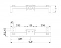 MILADESIGN Desk base low Quark Q7606-K white