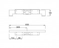 MILADESIGN Desk base low Quark Q7206-K white