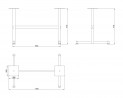 MILADESIGN Desk base ST847 black