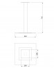 MILADESIGN Table leg central ST855 black