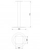 MILADESIGN Table leg central ST804 black
