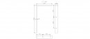 MILADESIGN Crosspiece outside for cover G9 ST108 black