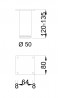MILADESIGN furniture leg G5 ST505/12 black