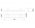 MILADESIGN Suspension cable channel Mobilar MK55 anthracite
