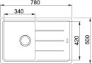 FRANKE Sink BFG 611-78 780 x 500 onyx