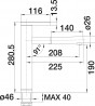 BLANCO 517591 Tap Linee-s chrome