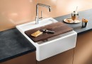 BLANCO 514486 Sink PANOR 60 bright white without eccentric PuraPlus ceramics