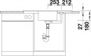 BLANCO 515073 Zia 9 E coffee sink with Silgranit PuraDur eccentric