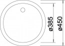BLANCO 511621 Sink Rondo white without eccentric Silgranit PuraDur