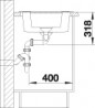 BLANCO 516165 Metra 6 anthracite sink with Silgranit PuraDur eccentric