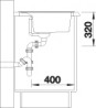 BLANCO 516629 Sink Dalago 8 anthracite with Silgranit PuraDur eccentric