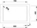 BLANCO 516633 Sink Dalago 8 white with Silgranit PuraDur eccentric