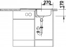 BLANCO 513441 Sink Tipo 45 S Compact stainl.steel natural gloss no eccentric