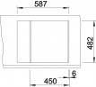 BLANCO 516524 Sink Tipo 45 S mini 3 1/2" stainl.steel natural gloss no eccentric