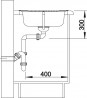 BLANCO 516524 Sink Tipo 45 S mini 3 1/2" stainl.steel natural gloss no eccentric