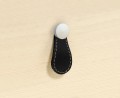 HETTICH 9113650 knob GALATI 13x27x57 mm black leather