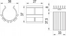 SCILM Plug-in base bracket (corner)