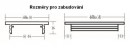Ventilation grid 80/500 aluminum elox