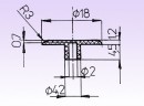 Cover cap oak, beech 1780