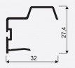 SEVROLL 04535 Universal 18 mounting bar 18mm 2.7m silver