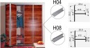 SEVROLL 00199 connecting strip H08/18 3m silver
