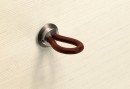 HETTICH 9113694 Knob FILAGA d20 mm black leather/matt nickel