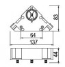 REHAU rehau 265426 flange with pins, without supports