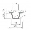 Gala profile 1.45m white