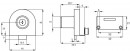 SISO 918 combination lock for glass chrome
