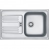 FRANKE Sink EFX/EFN 614-78/2P stainless steel drain right