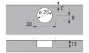 HETTICH 72959 Intermat 9924 loaded mini 26mm