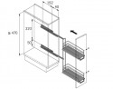 HETTICH 13936 Front pull-out 2 shelves, SiSy
