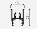 SEVROLL 02910 upper guide rail 3m olive