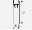 SEVROLL 00155 Gemini 10 bottom cover strip 3m 10mm olive