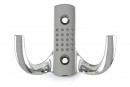 TULIP Hook Darec polished chrome + screws