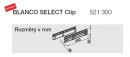 BLANCO 521300 Select Clip basket bag holder
