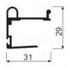 SEVROLL 00639 Tytan mounting bar 18mm 2.7m silver
